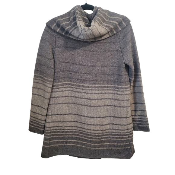 VINCE Sophie Striped Hooded Blanket Cardigan as seen on Scarlet Johannson XS - Picture 11 of 16